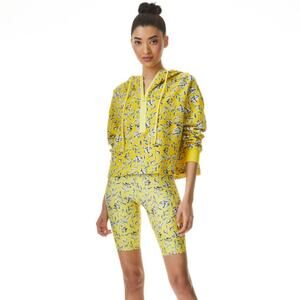 Alice and Olivia  Aaron Floral Biker Shorts Large